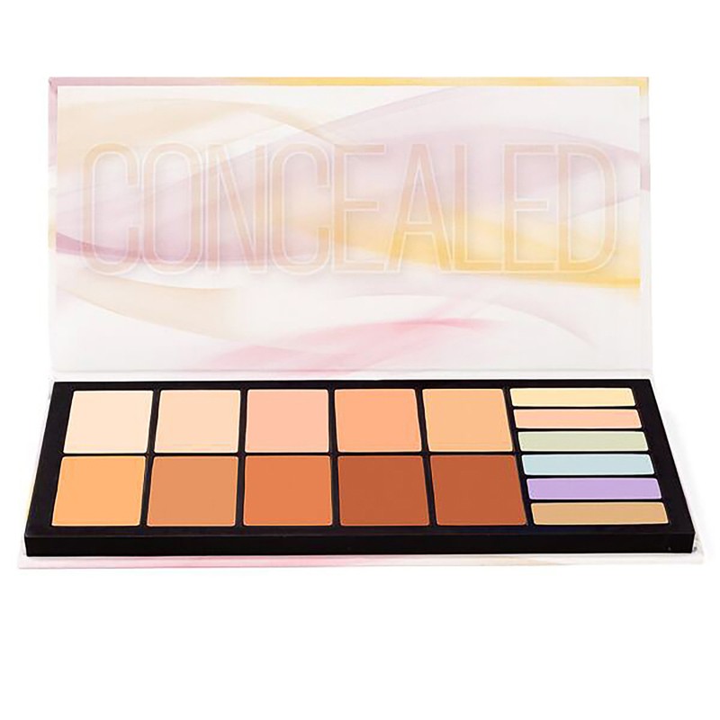 Che khuyết điểm COASTAL SCENTS concealed palette 10 creamy concealer shades + 6 color correcting - chumia