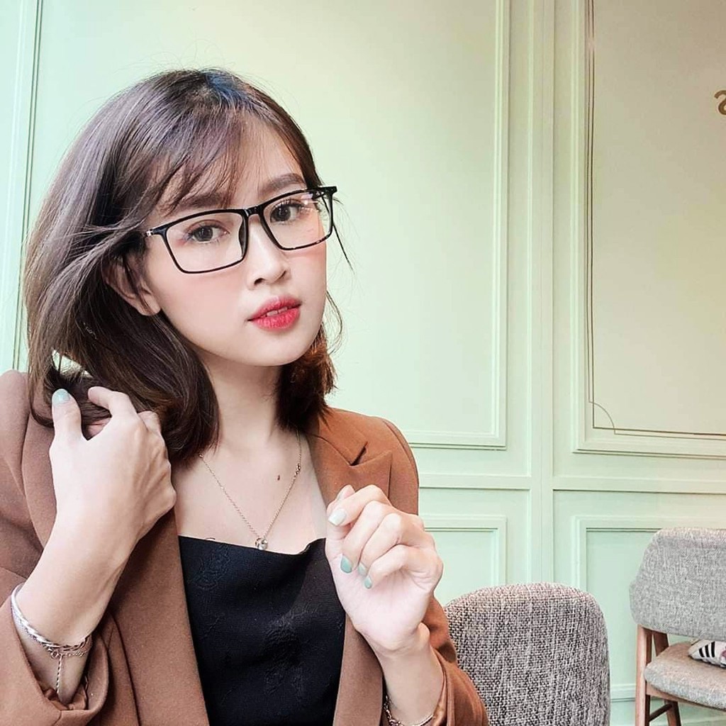 Mắt kính thời trang giả cận nữ nam - Gọng kính mắt vuông dẻo Hàn Quốc - AH154 | BigBuy360 - bigbuy360.vn