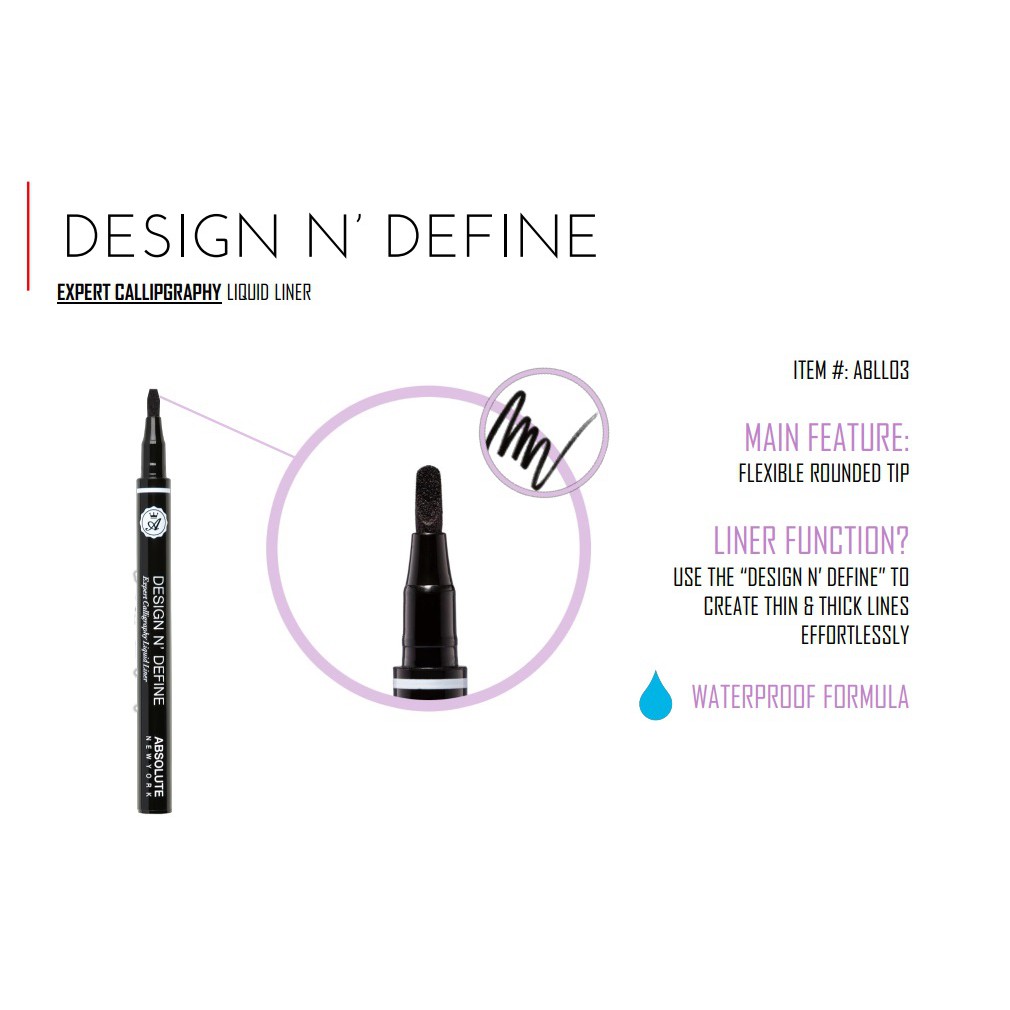 Kẻ mắt nước lâu trôi Absolute Newyork Liquid Liner ABLL