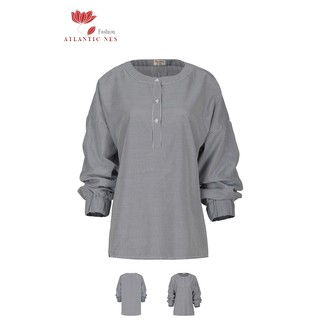 Áo sơ mi nữ kẻ sọc form dáng rộng trẻ trung, dễ thương