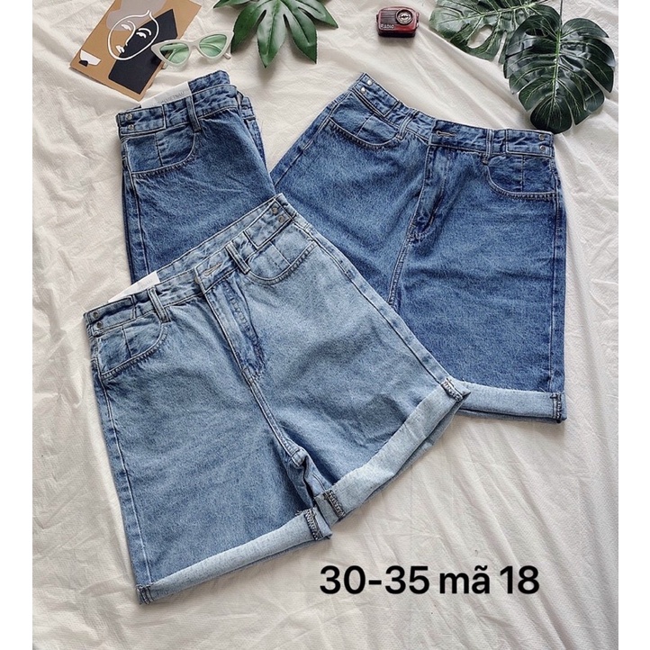 Quần Short Ngố Nữ Lưng Cao Kiểu Size Đại Bigsize Hàng VNXK Ms18