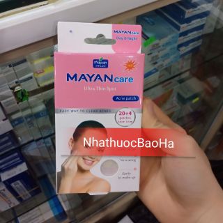 Miếng dán mụn Mayan care 20miếng + 4 miếng tặng kèm