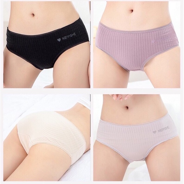 Quần Lót Nữ Cotton Thời Trang Thoáng Khí Kháng Khuẩn QL007 | BigBuy360 - bigbuy360.vn