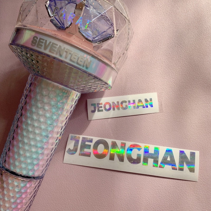 Nhãn Dán Tên Nhóm Nhạc Seventeen Độc Đáo