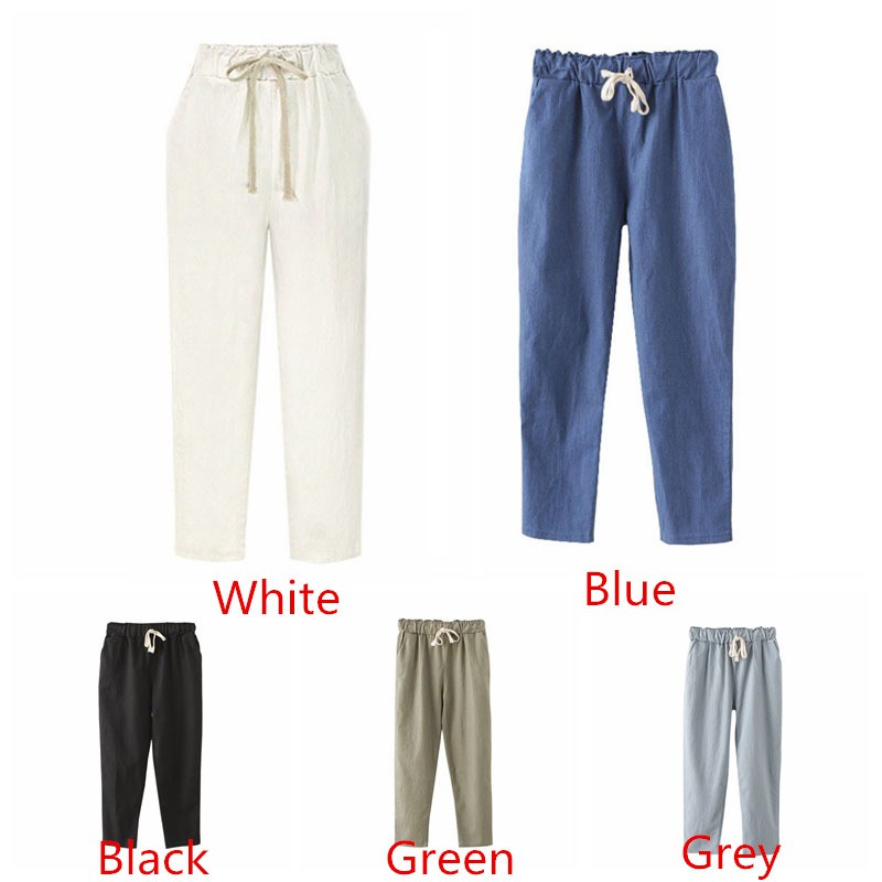 [Baywellfashion]Quần cotton bút chì cho nữ