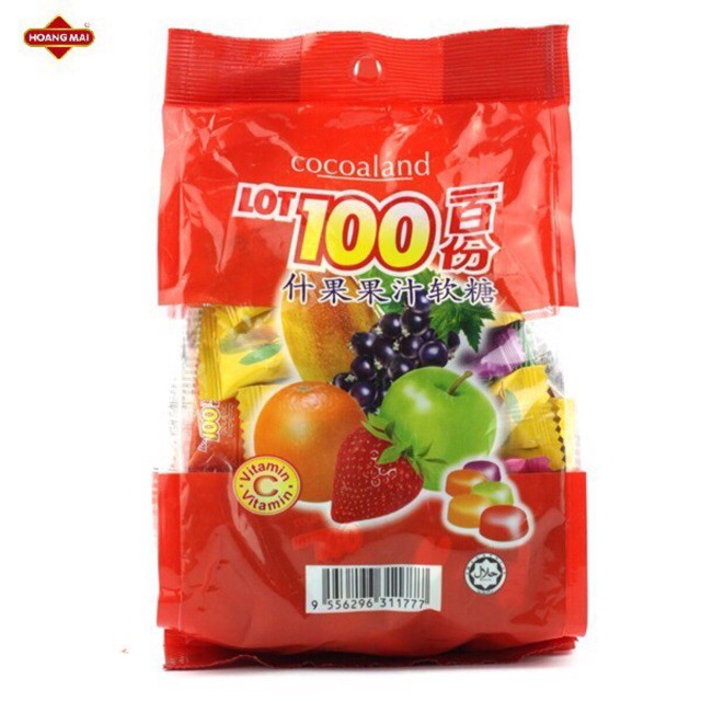 gg1 Kẹo dẻo hoa quả Lot 100 gói 150g