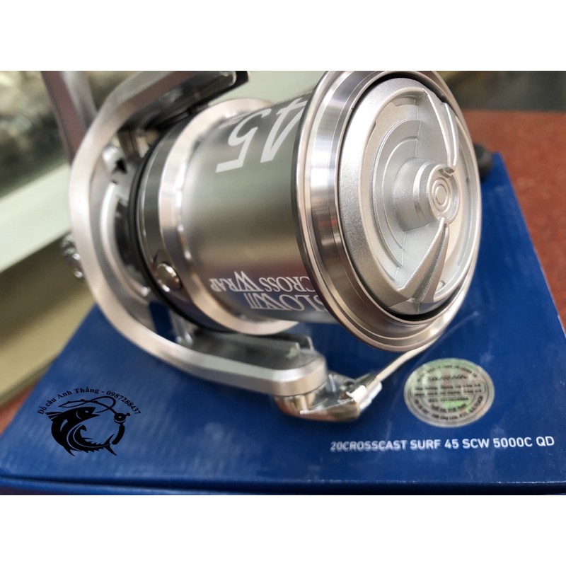 Máy câu lô nông Daiwa Crosscast Surf SCW 5000C QD 35/45