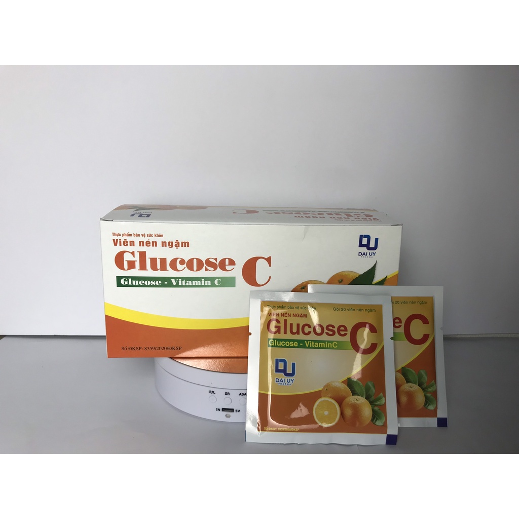 Kẹo ngậm Glucose C ĐẠI UY Bổ Sung Vitamin C TÂM PHÚC PHARMA Hộp 30 Gói