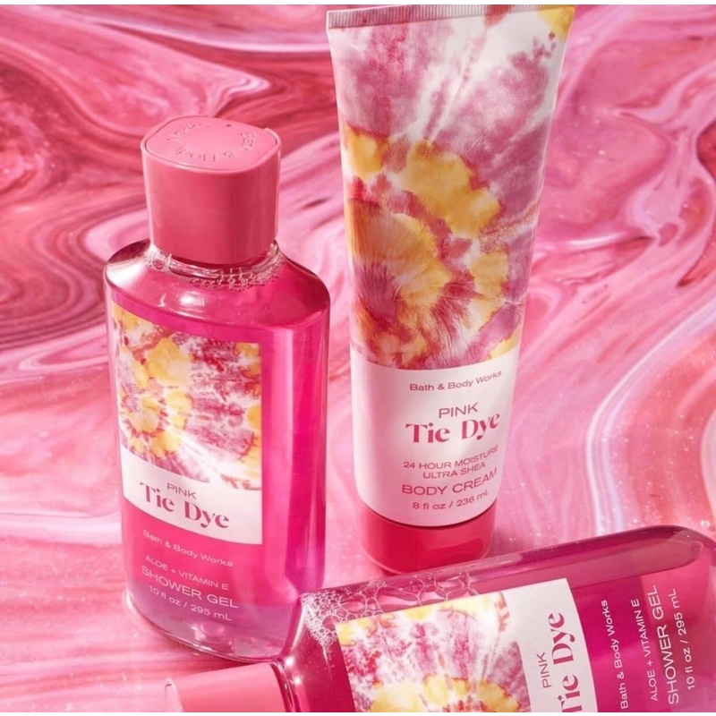 Bộ sản phẩm Bath&amp;Body Works Pink Tie Dye