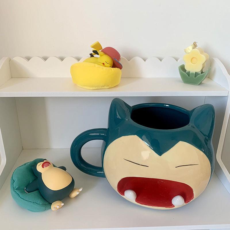 Cốc uống nước bằng sứ cỡ lớn in hoạt hình Pokemon Pikachu dễ thương