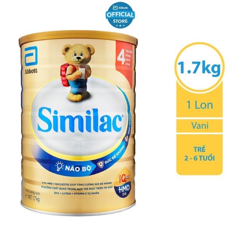 Sữa bột Abbott Similac IQ HMO 4 1.7kg_Subaby