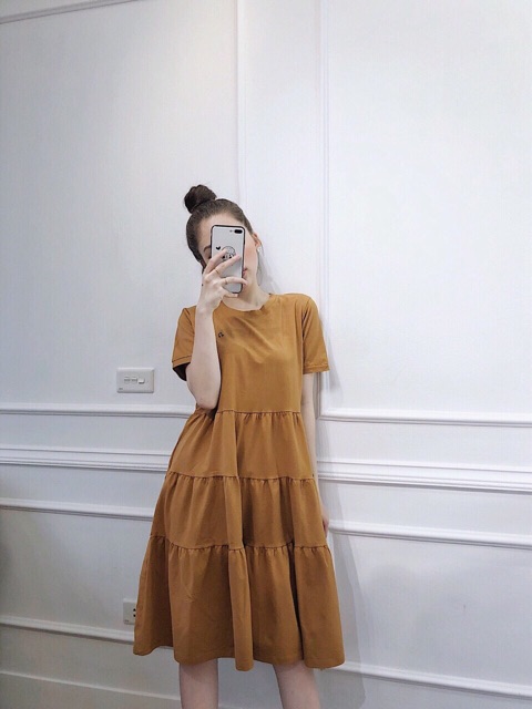 Váy cotton suông nốt nhạc | BigBuy360 - bigbuy360.vn