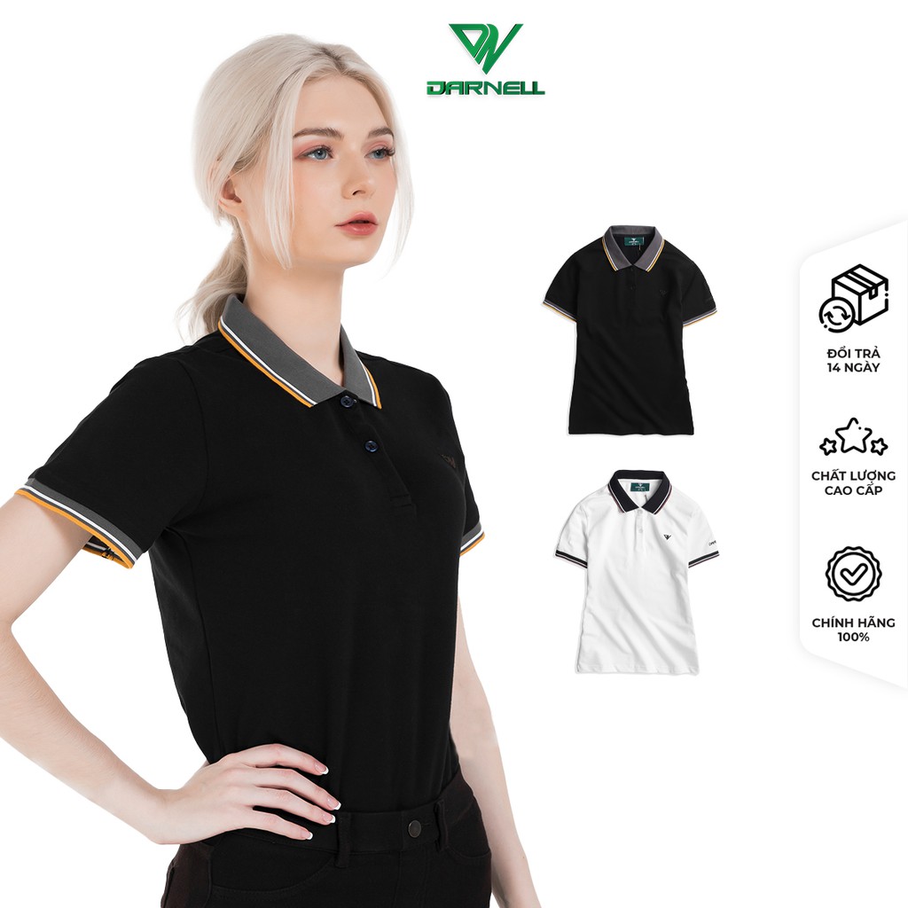 Áo thun polo nữ DARNELL, áo thun có cổ ngắn tay chất cotton thông thoáng bền đẹp DN823