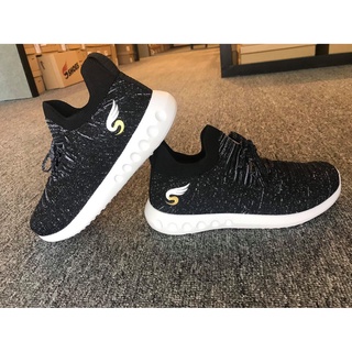 Giày chạy bộ sneaker 💖FREESHIP💖 giày thể thao trẻ em Sshoes-dây buộc, vải thun mềm êm ái K002-10-BLK