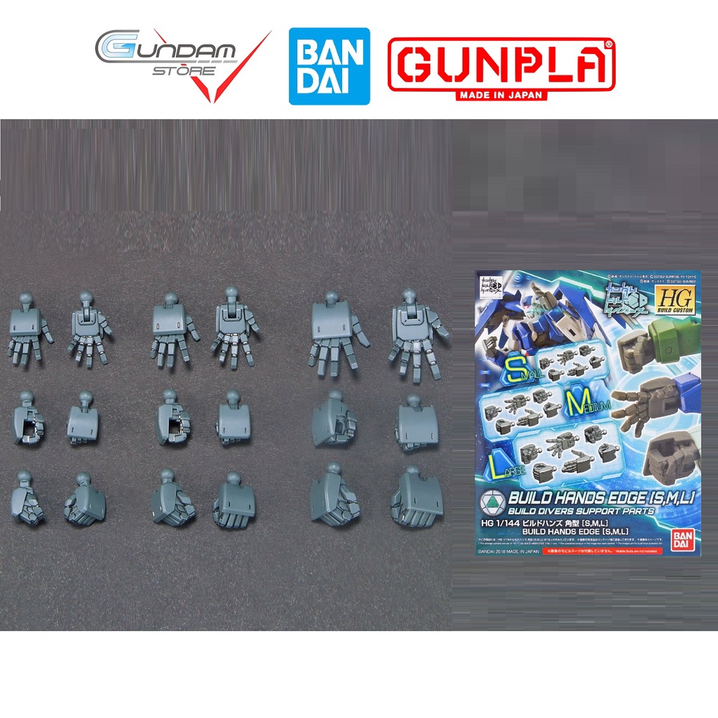 Mô Hình Lắp Ráp HG BUILDHANDS EDGE S,M,L Bandai 1/144 HGBF Gundam Build Fighters Đồ Chơi Anime Nhật [ PHỤ KIỆN ]