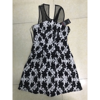 Đầm váy xoè BCBG gểnation phối lưới