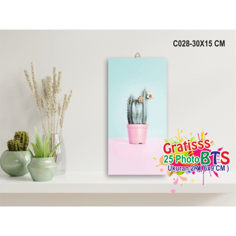 Tấm Bảng Treo Tường Trang Trí Họa Tiết Bts 15cm X 30cm (c028) + Free 25 Hình Ảnh Polaroid