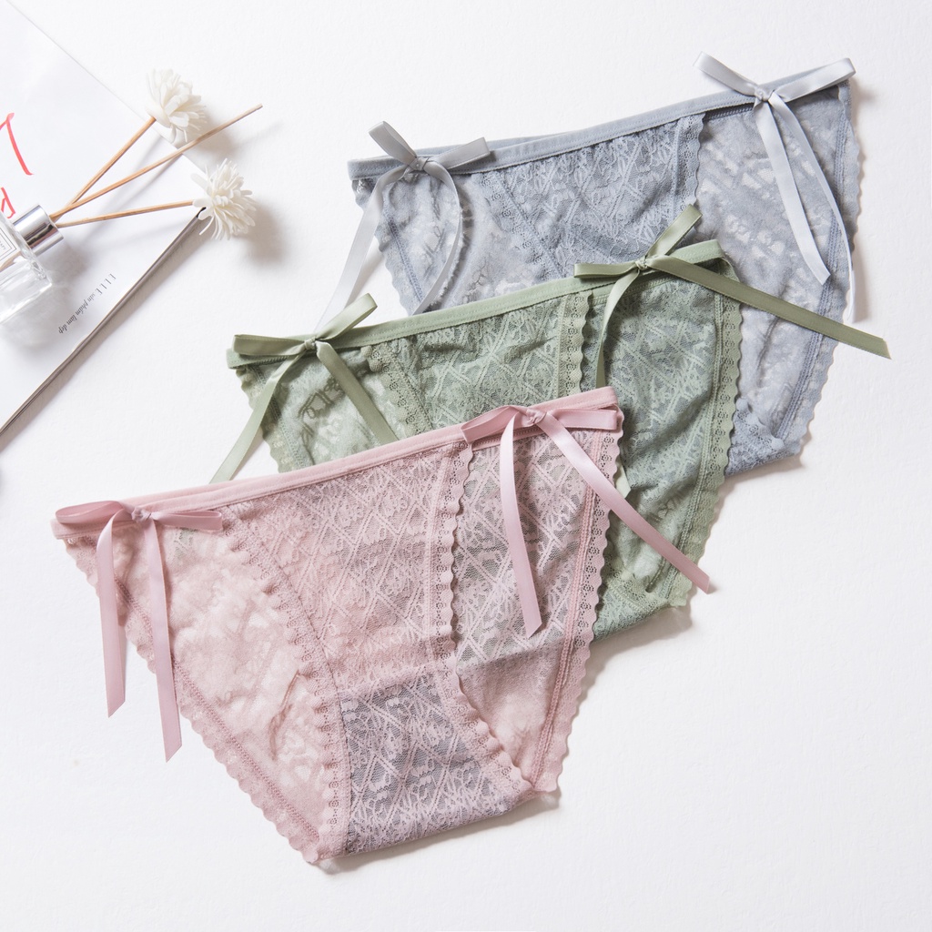 Quần Lót Nữ Cao Cấp Ren Lụa Co&Com NO6006 Cạp Mảnh Sexy