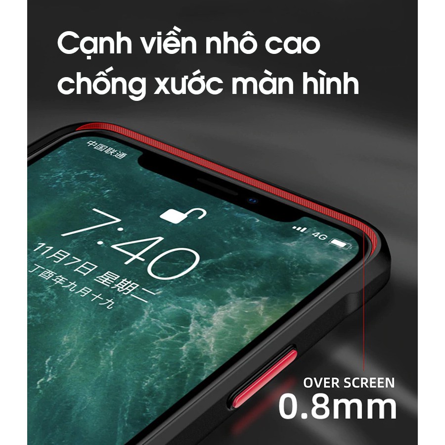 Ốp lưng iPhone 7/8; 7 Plus/8 Plus & iPhone SE 2020 - Chính hãng IPAKY - Mặt lưng trong, Viền màu, có chữ chìm REFRACTION