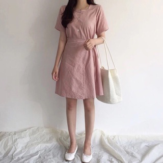 Đầm smi vạt chéo