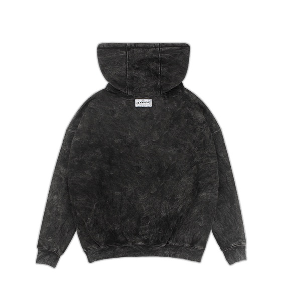 Áo Khoác Hoodie Nam Nữ Form Rộng Unisex Essential Washed Black by Local Brand Xfire