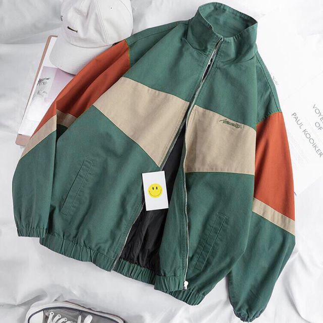 Áo khoác kaki form rộng thêu chữ, kèm hình thật mẫu mặc- KA26 - MUA NGAY