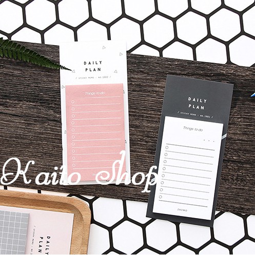 Giấy Ghi Chú Kế Hoạch Tiện Dụng 50 Tờ - Giấy Note Planner Lịch Trình Hàng Ngày