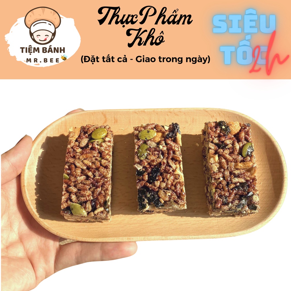 Thanh Gạo Lứt Chà Bông - 500g