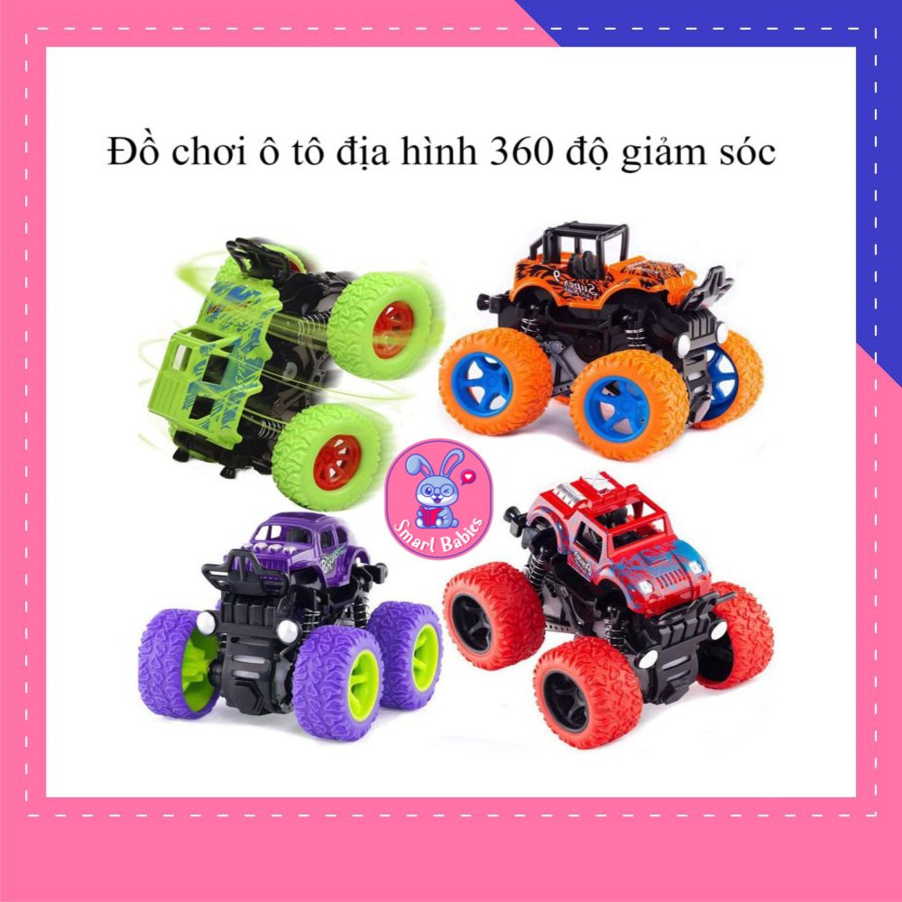 Xe đồ chơi địa hình chạy đà nhào lộn 360 độ cho bé, ô tô đồ chơi chạy đà siêu bền