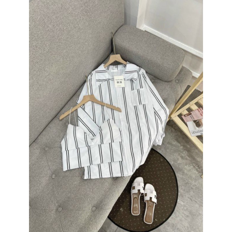 SET ÁO KHOÁT RỘNG KÈM ÁO BRA XINH ĐẸP KV11