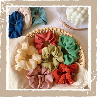 Dây buộc tóc, cột tóc Scrunchies vải phong cách vintage Hàn Quốc xinh xắn CR1