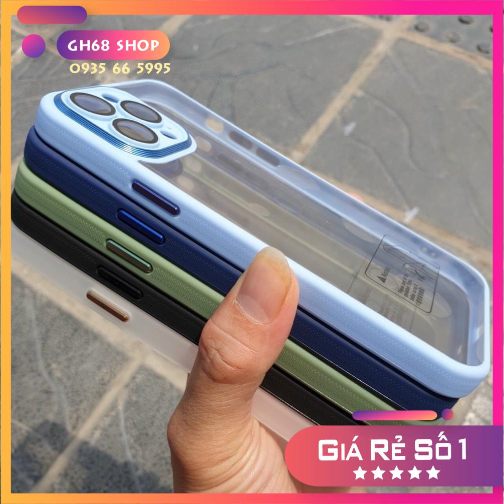 Ốp lưng X&M Hoàn Hảo bảo vệ camera lưng trong viền màu iPhone 14 / iPhone 13 / iPhone 12 Series - Chống ố, va đập