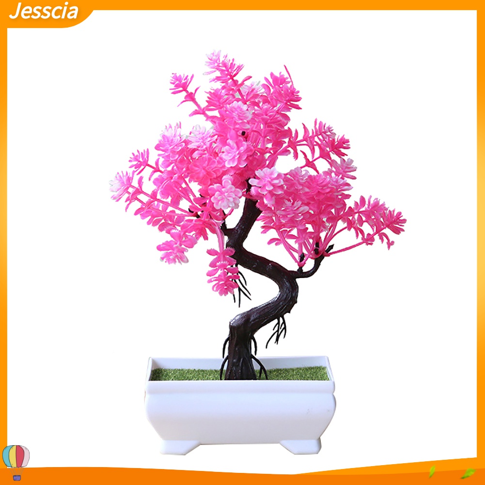 Jessica| Chậu Cây Bonsai Giả Trang Trí Bàn Làm Việc