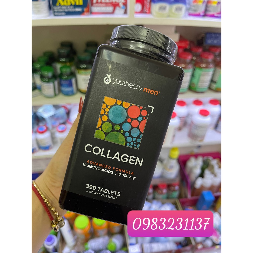 collagen men Youtheory Men 390 viên colagen men cho nam