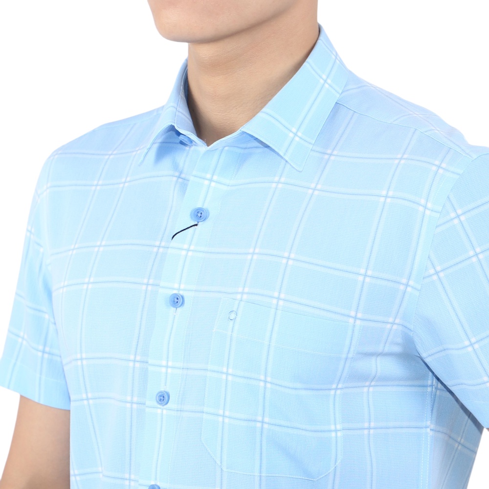Áo sơ mi ngắn tay Nam Owen Bạc hà Body Fit Xanh - BA220059NT