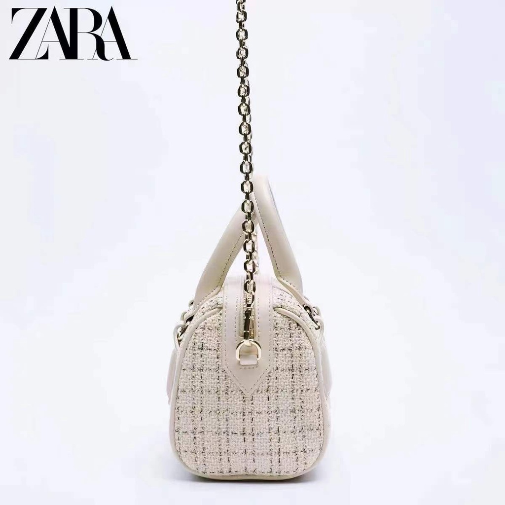 Zara Túi Đeo Chéo Vải tweed Thời Trang Cho Nữ 16806810202