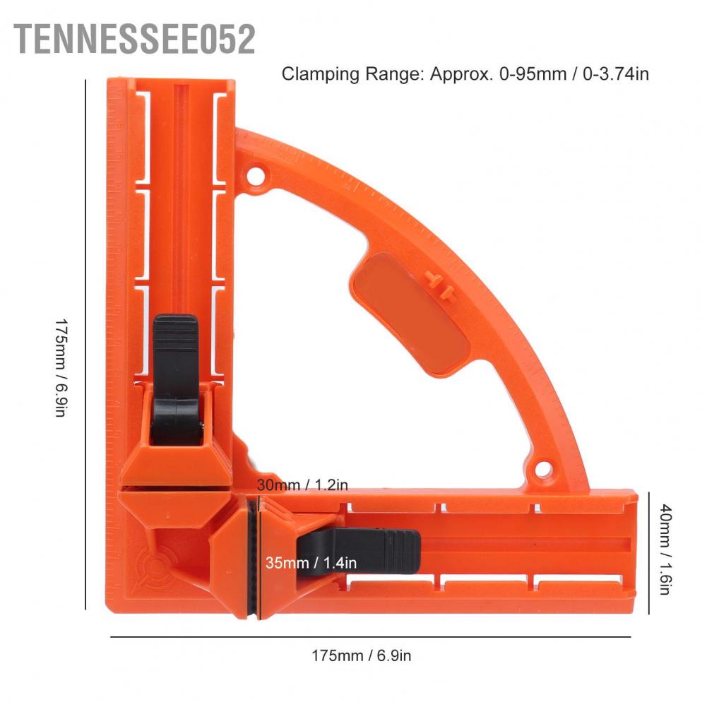 Tennessee052 90 Degree Clamp Right Angle Efficient Corner for Fish Tank Woodworking Positioning