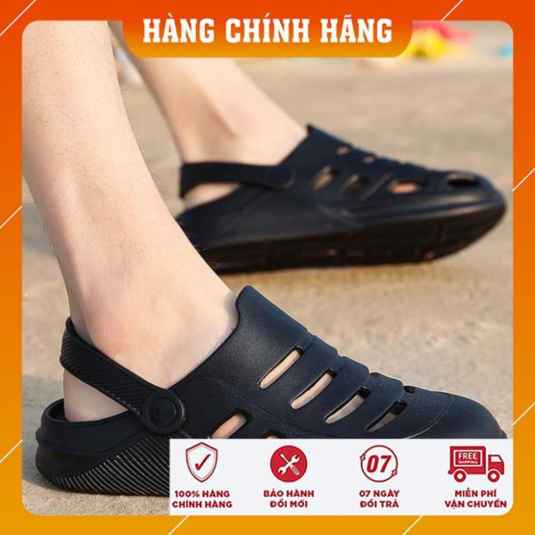 Giày Sandal Siêu Nhẹ Đục Lỗ Thoáng Khí Cho Nam