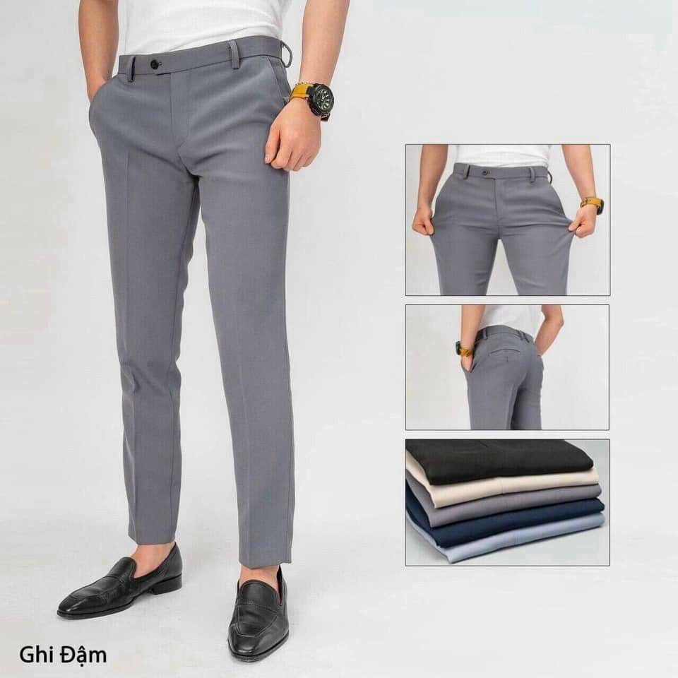 [Giảm giá 50% + FreeShip] Quần âu nam cao cấp VNXK vải dày dặn may tinh tế dáng ôm vừa co giãn nhẹ không nhăn không xù | BigBuy360 - bigbuy360.vn