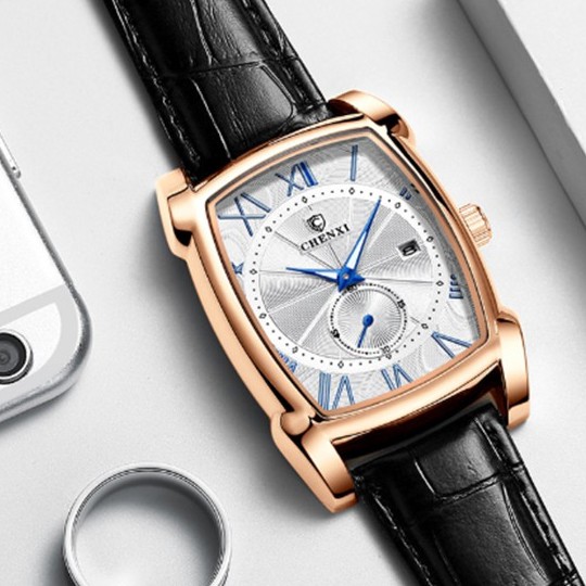 [Hàng Chính Hãng] Đồng Hồ Nam Chenxi Dây Da Mặt Vuông | BigBuy360 - bigbuy360.vn