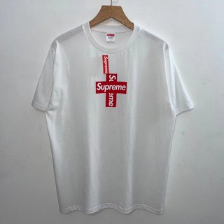 Áo thun supreme cross box logo 2 màu đen + trắng - ảnh sản phẩm 2