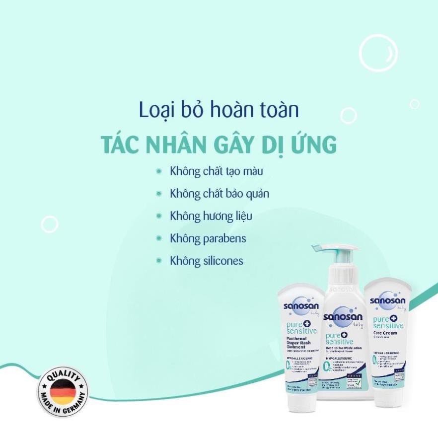 KEM DƯỠNG ẨM CHO DA CHÀM THỂ TẠNG VÀ NHẠY CẢM SANOSAN 75ML (CHÍNH HÃNG) CHO BÉ (115370)