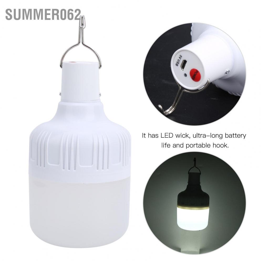Summer062 Hệ thống năng lượng mặt trời LED ngoài trời 50W Đèn sạc di động Cắm trại khẩn cấp