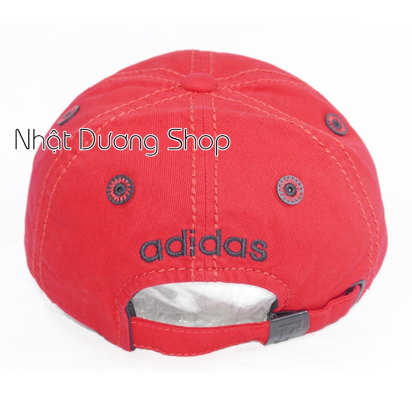 Nón kết mặt thêu và sò da thêu - Đỏ tươi Chất liệu kaki oát mềm sành điệu và tạo cảm giác thoải mái cho người đội