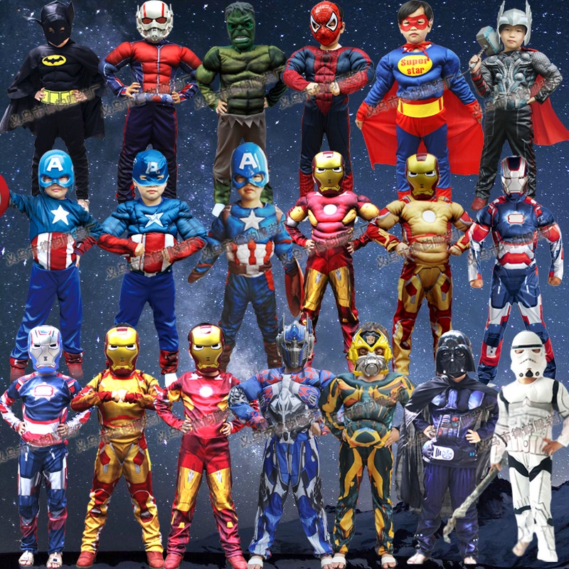 Đồ hóa trang cho bé trai bé gái - Người nhện Spider man siêu anh hùng Avengers, cosplay, Halloween