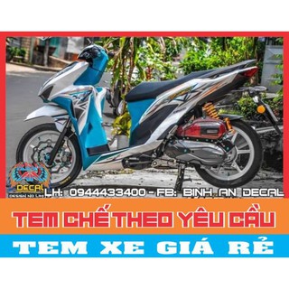 tem rời VARIO trắng xanh.