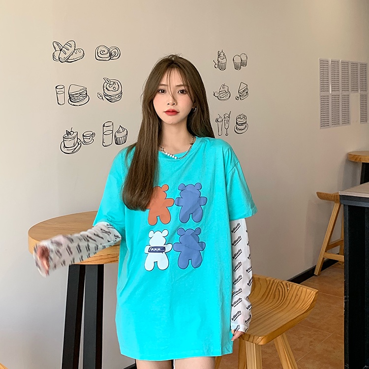 Áo Thun Tay Dài Chống Nắng In Chữ Thời Trang Mùa Hè | BigBuy360 - bigbuy360.vn