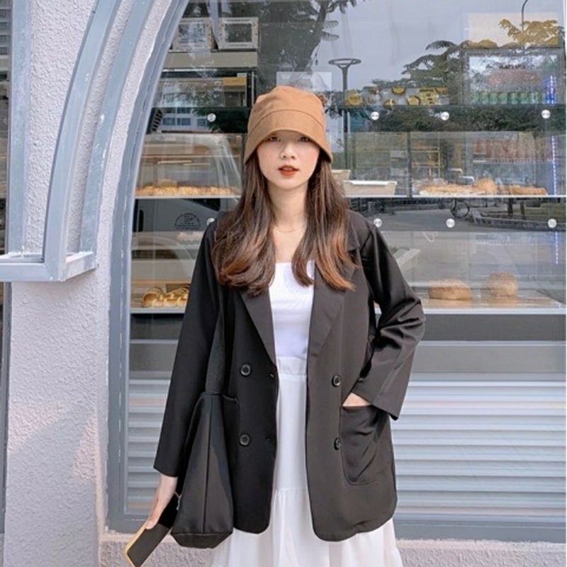 ÁO KHOÁC BLAZER ĐEN VÀ CARO 1LỚP 139K