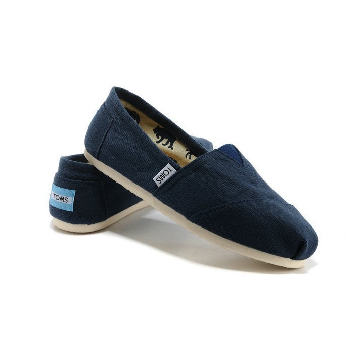 🎉PROMO🎉🍒💯 Toms Giày Lười Vải canvas 100% Kẻ Sọc Thời Trang Cho Nam Nữ