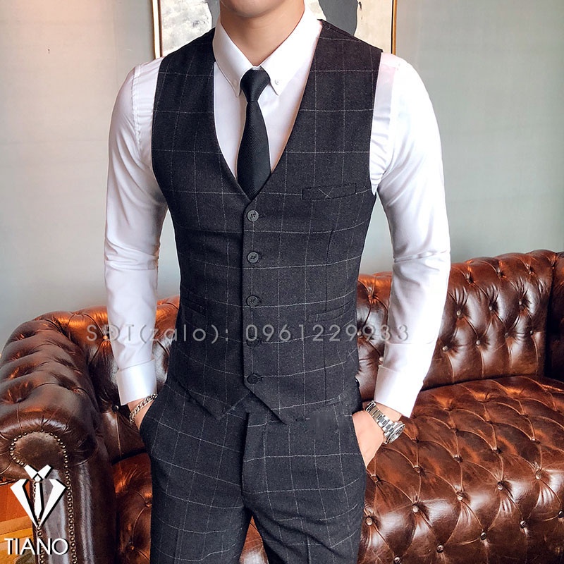 Áo Gile cao cấp theo màu vest chất vải cao cấp form ôm đẹp.